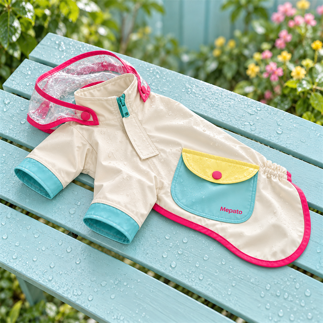 Mepato Pocket Walk Pet Raincoat product detail view